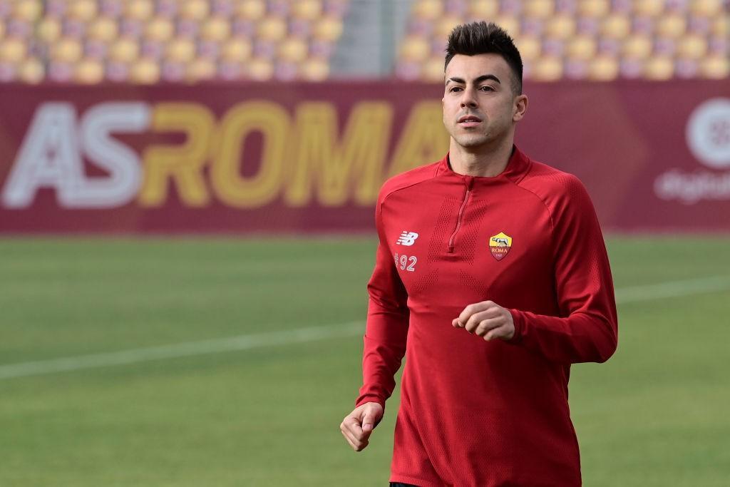 Stephan El Shaarawy nella sessione di allenamento di oggi (Photo by Luciano Rossi/AS Roma via Getty Images)