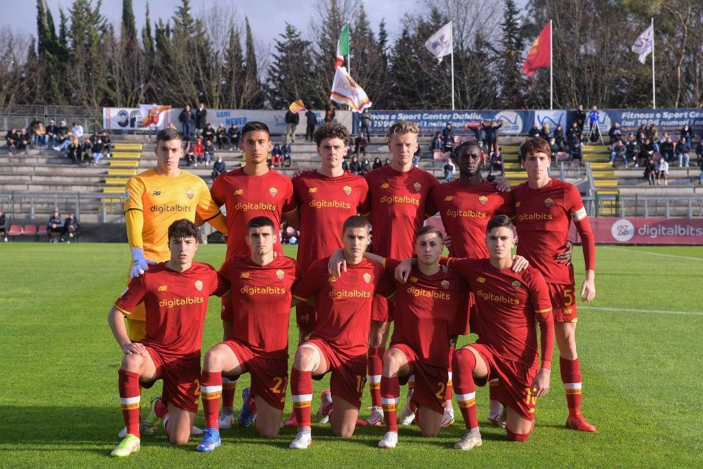 L'undici titolare della Roma Primavera contro la Sampdoria (Photo by Luciano Rossi/AS Roma via Getty Images)