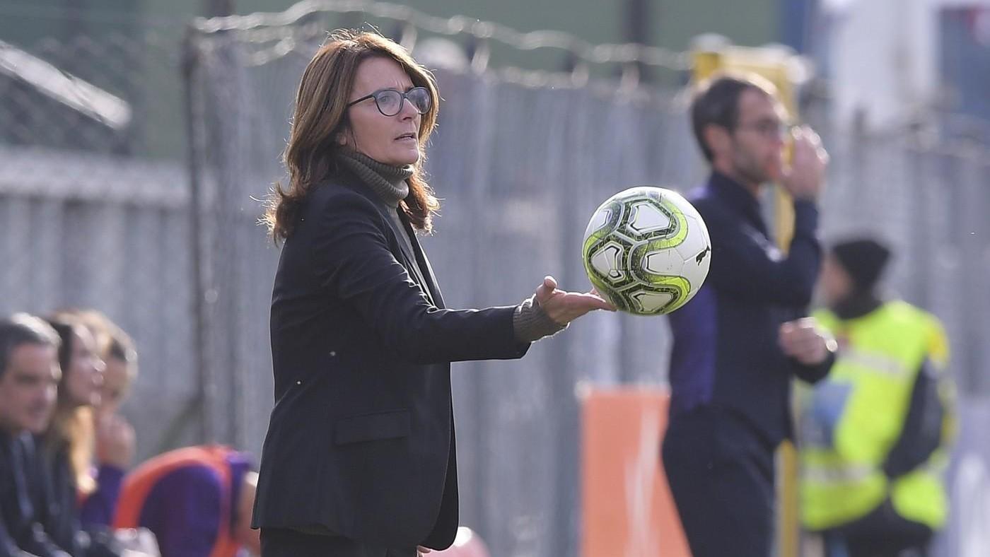 Betty Bavagnoli durante la gara contro la Fiorentina, di LaPresse