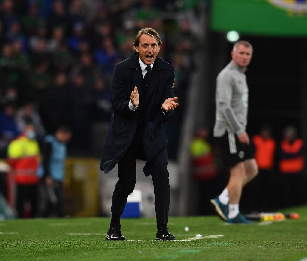 Roberto Mancini contro l'Irlanda del Nord (Getty Images)