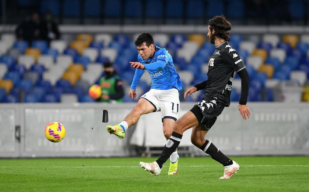 Hirving Lozano contro l'Empoli (Getty Images)