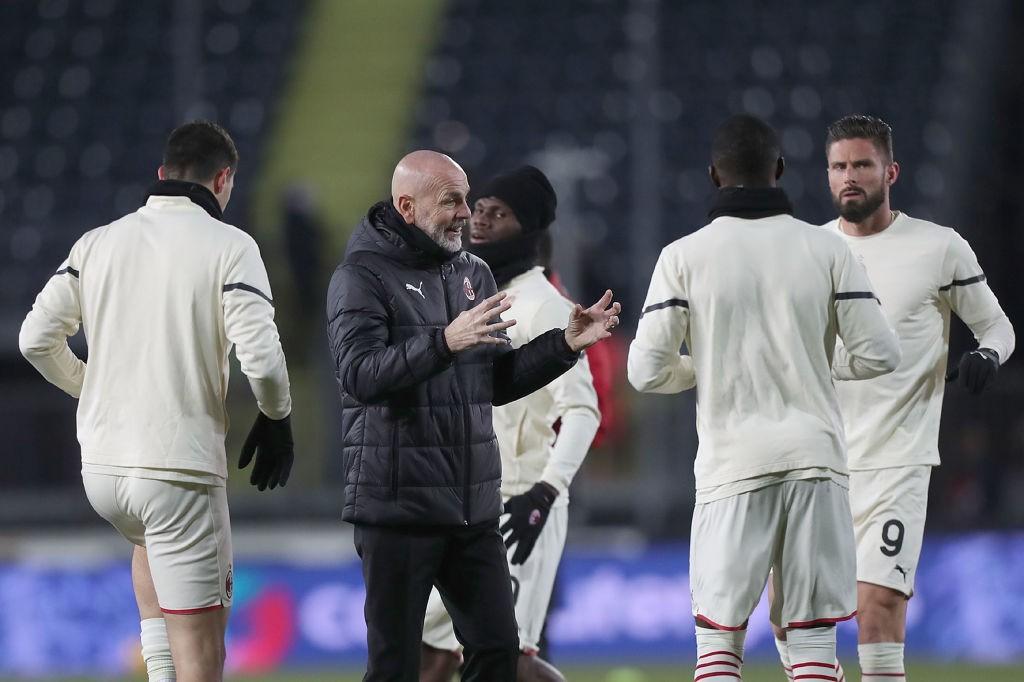 Pioli con i suoi ragazzi (Getty Images)