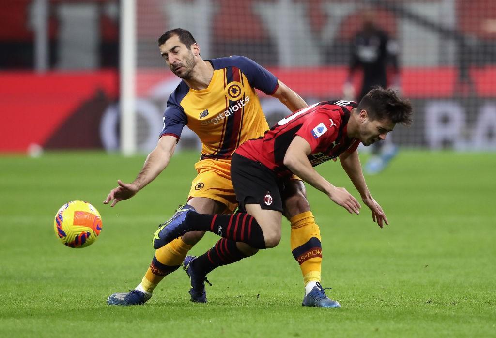 Mkhitaryan contro Brahim Diaz (Getty Images)