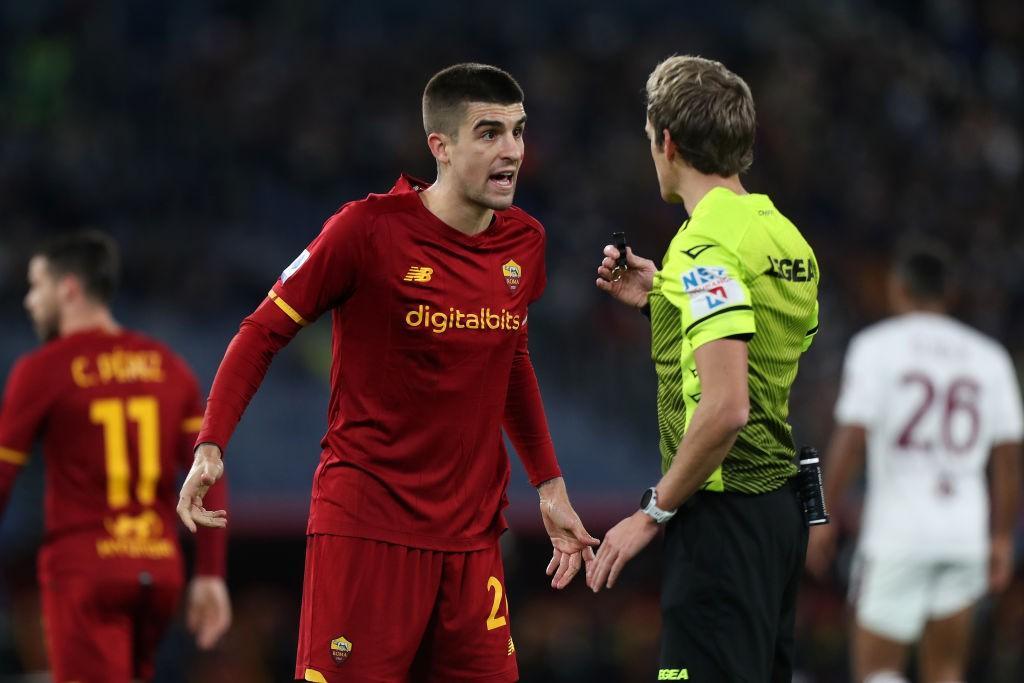 Daniele Chiffi a colloquio con Gianluca Mancini (Getty Images)