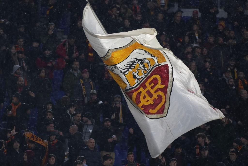 La curva della Roma contro lo Zorya (Getty Images)