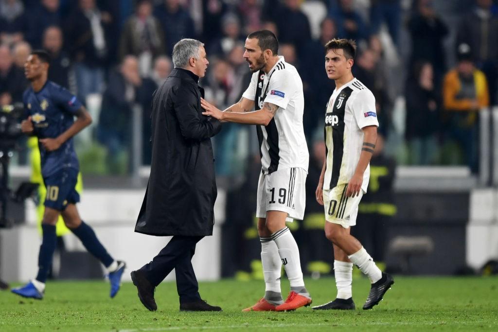 Mourinho e Bonucci nel 2018 (Getty Images)