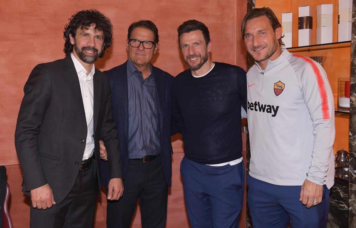 Tommasi, Capello, Di Francesco e Totti, di LaPresse