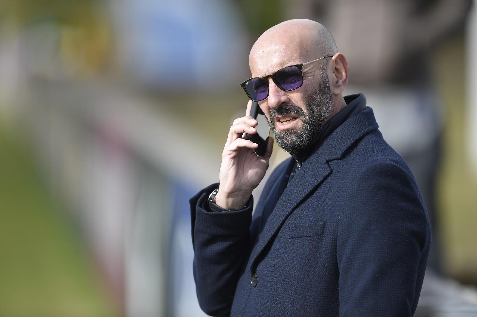 Monchi assiste all\'allenamento, di LaPresse