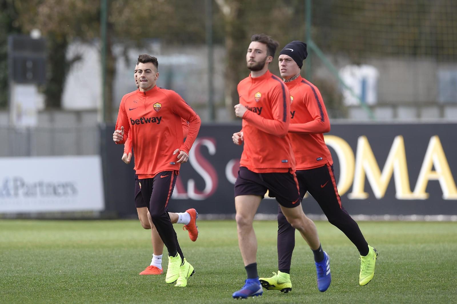 El Shaarawy, Cristante e Karsdorp, di LaPresse