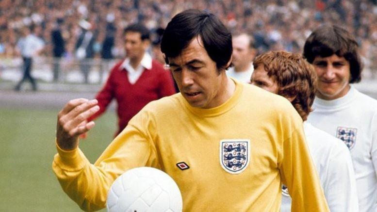 Gordon Banks con la maglia della nazionale inglese