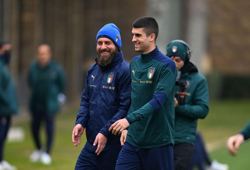 Daniele De Rossi e Gianluca Mancini a Coverciano (Getty Images)