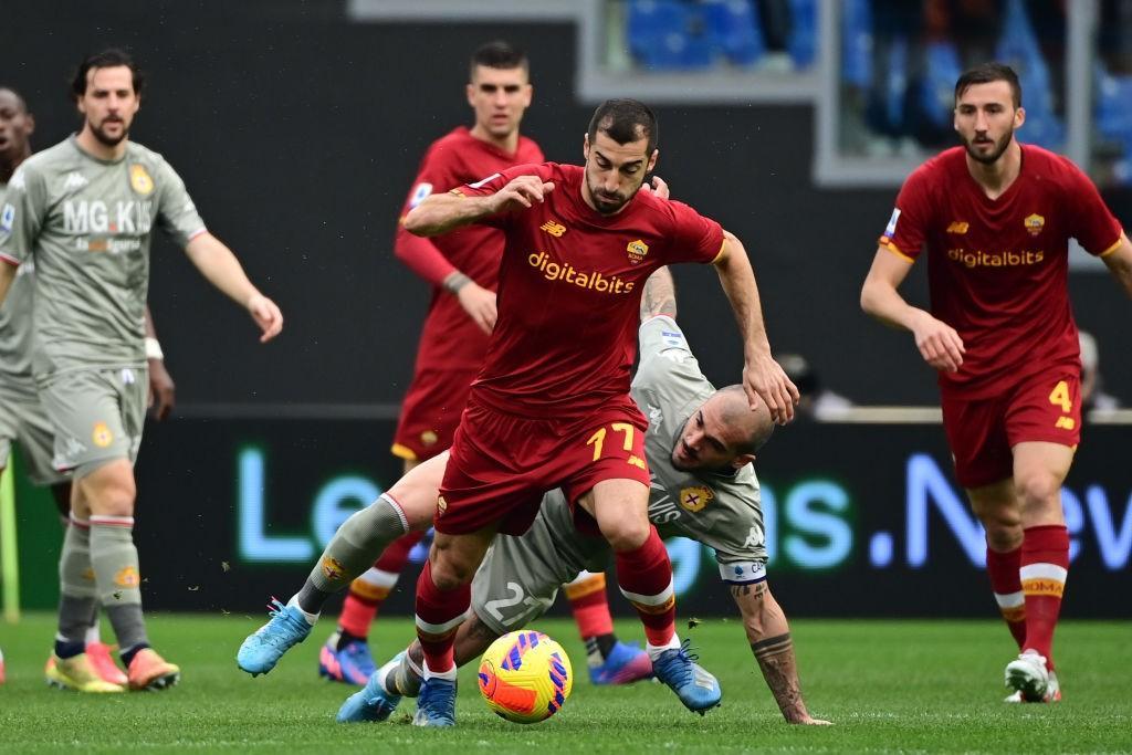 Mkhitaryan durante Roma-Genoa (Getty Images)