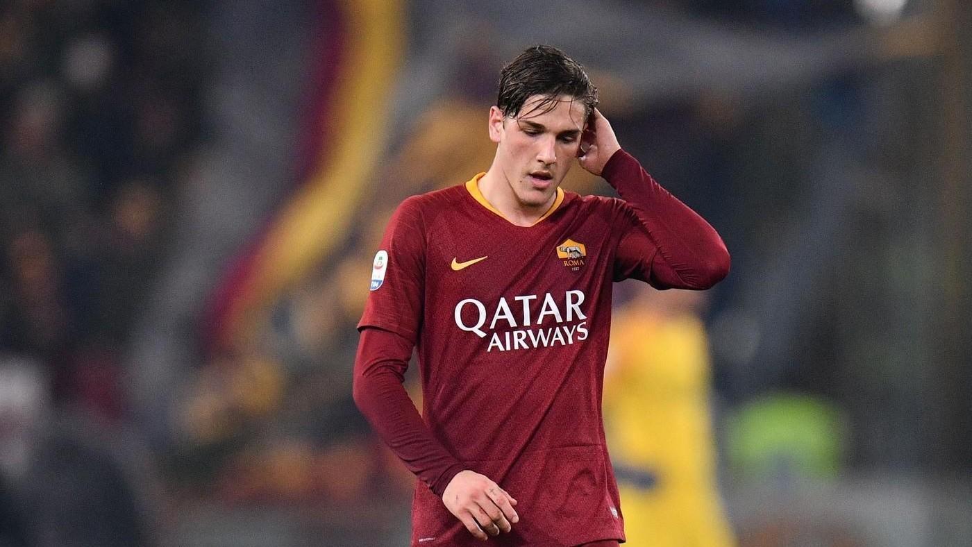 Nicolò Zaniolo contro il Bologna, di LaPresse