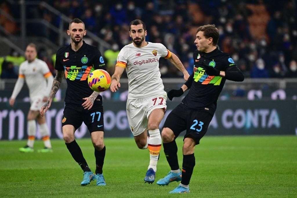 Mkhitaryan a San Siro (AS Roma via Getty Images)