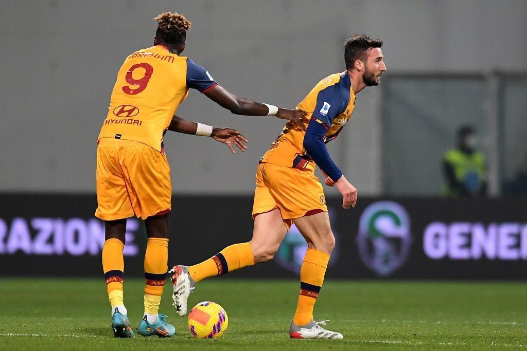 Abraham e Cristante (As Roma via Getty Images)