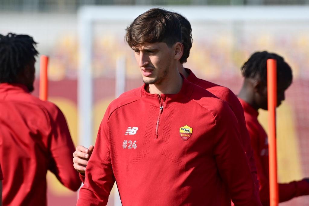 Marash Kumbulla a Trigoria (As Roma via Getty Images)