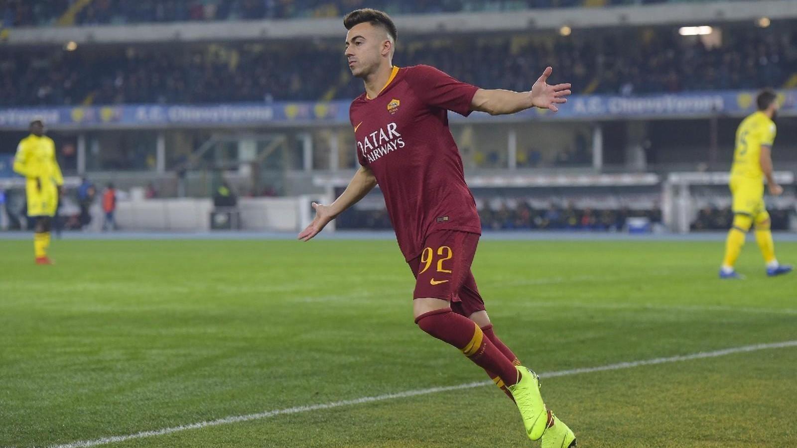 El Shaarawy dopo il gol al Chievo, di LaPresse