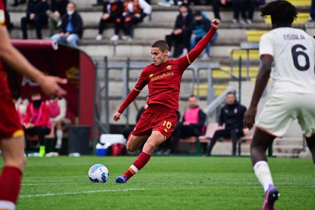 Faticanti in campo contro il Milan (AS Roma via Getty Images)