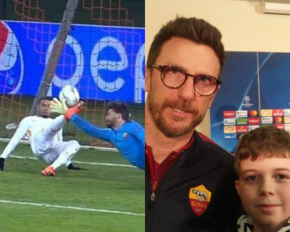 Il salvatggio sulla linea di Bruno Peres, nel giorno in cui Di Francesco e Misha si sono conosciuti