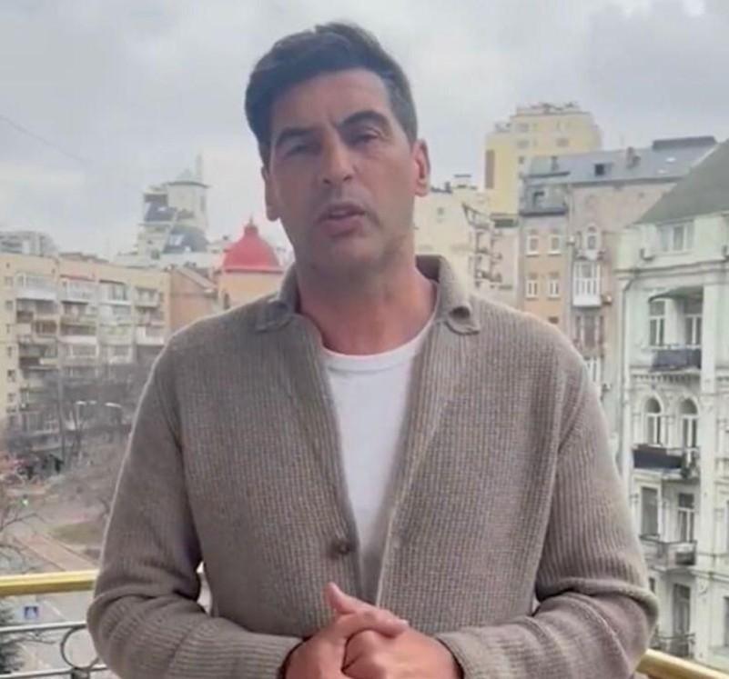 Paulo Fonseca nel video postato su Instagram