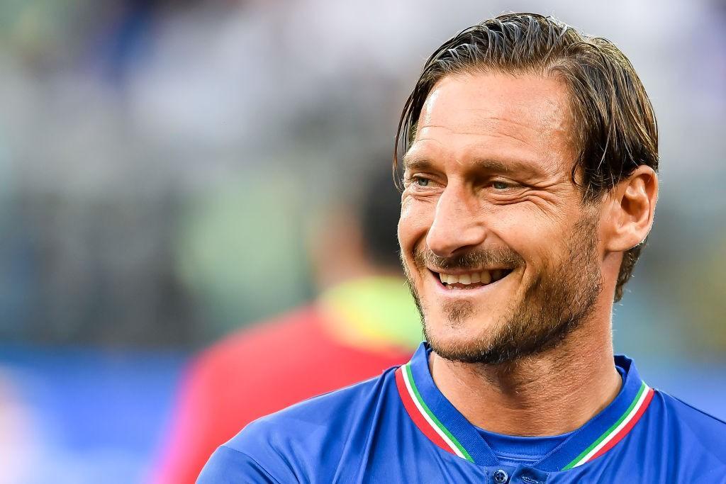 Francesco Totti con la maglia azzurra nella 'Partita Del Cuore' (Getty Images)