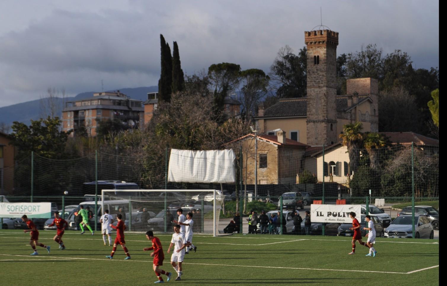 La Roma U17 in campo a Terni