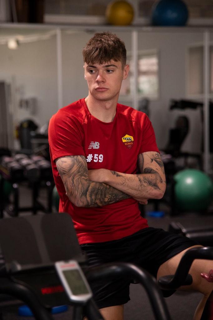 Zalewski in palestra (As Roma via Getty Images)