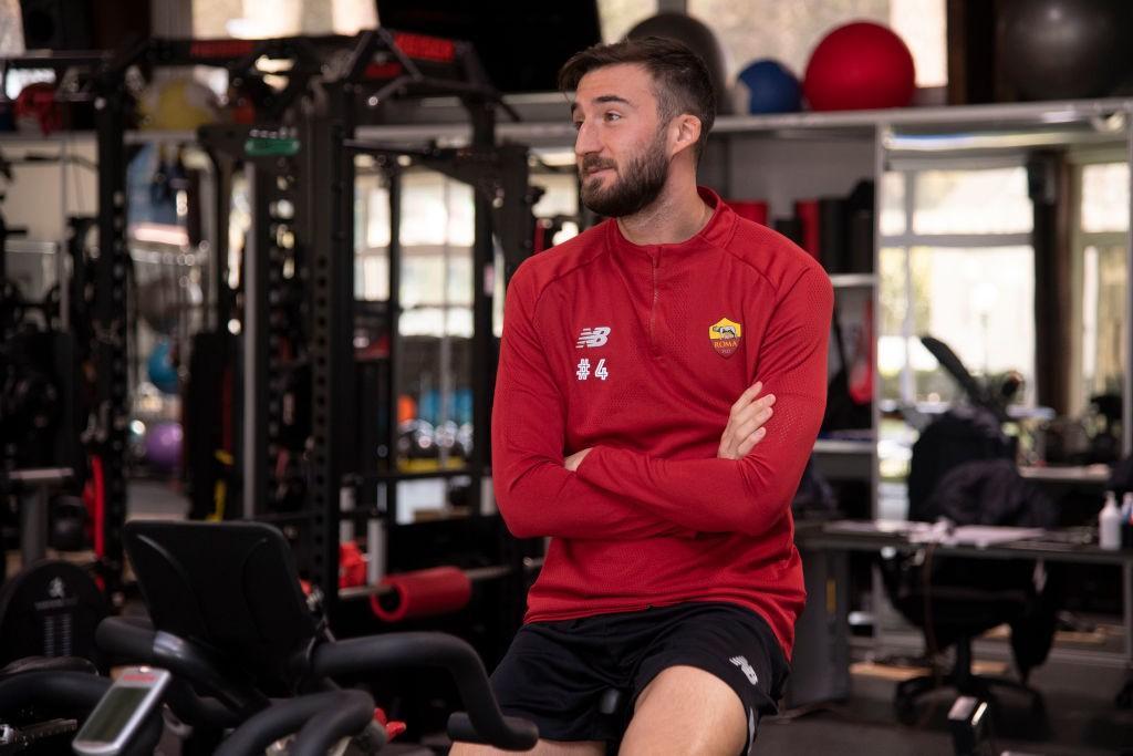 Cristante in palestra (As Roma via Getty Images)