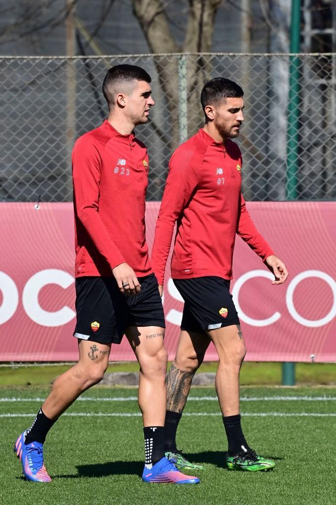 Mancini e Pellegrini (AS Roma via Getty Images)