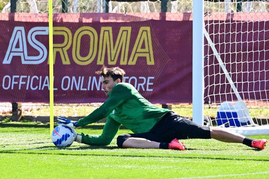 Fuzato blocca un tiro (AS Roma via Getty Images)
