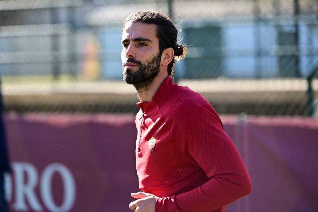 Sergio Oliveira a Trigoria (AS Roma via Getty Images)