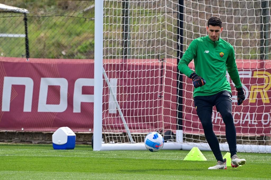 Boer si allena tra i pali (AS Roma via Getty Images)