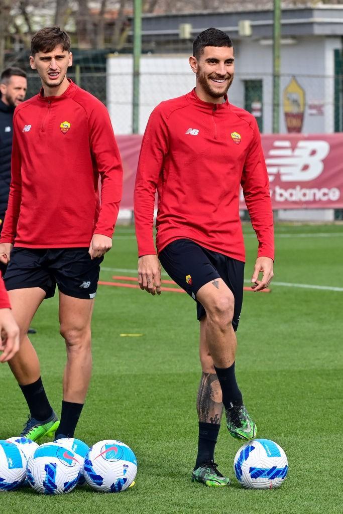 Kumbulla e Pellegrini (AS Roma via Getty Images)