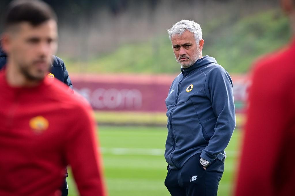 Mourinho a Trigoria (As Roma via Getty Images)