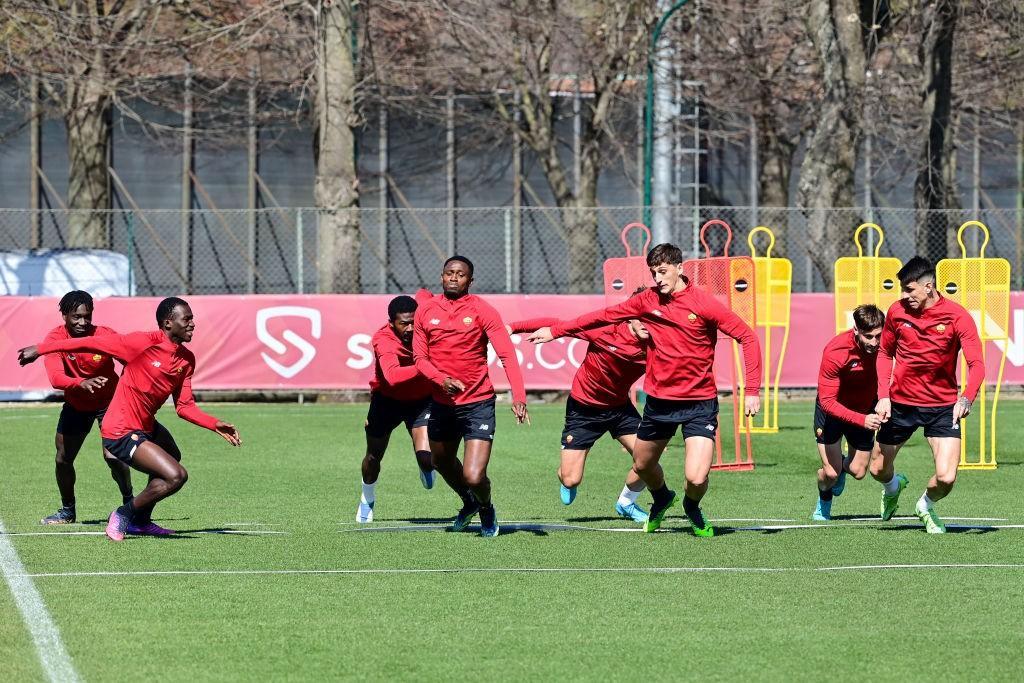 La Roma a Trigoria (Getty Images)