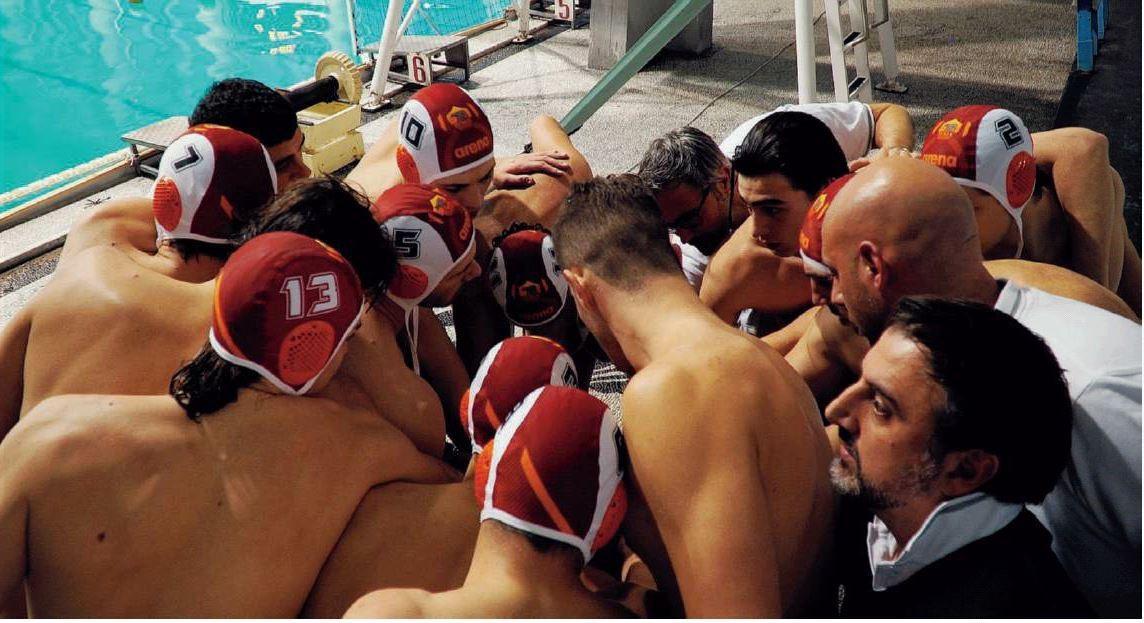 La Roma Nuoto a bordo vasca