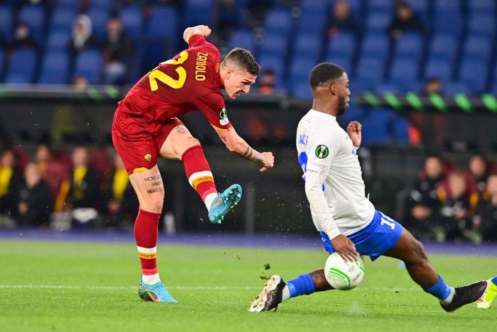 Zaniolo in Roma-Vitesse (As Roma via Getty Images)