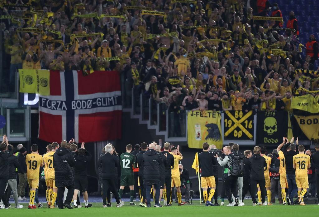 I tifosi del Bodo/Glimt all'Olimpico (Getty Images)