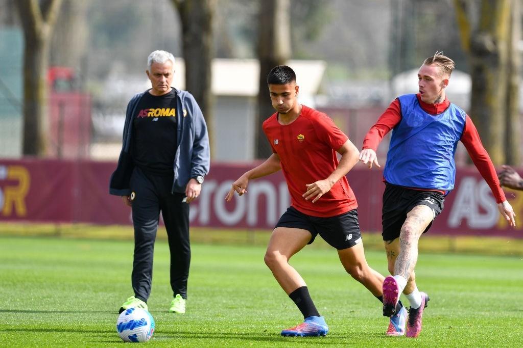 Dimitrios Keramitsis e Rick Karsdorp (AS Roma via Getty Images)