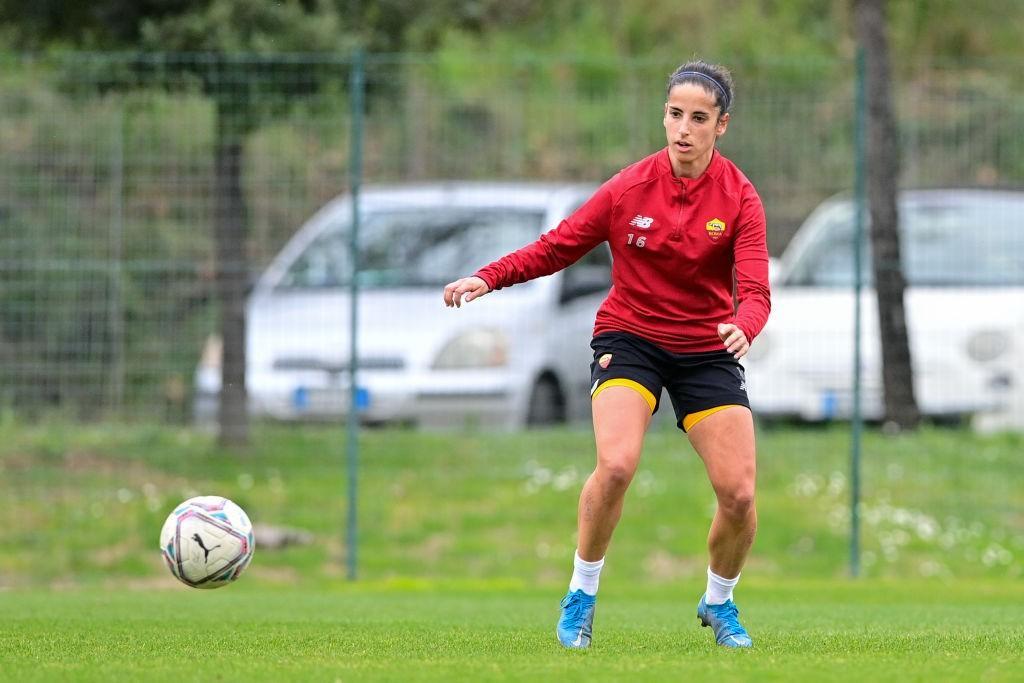 Claudia Ciccotti, calciatrice della Roma Femminile (Getty Images)