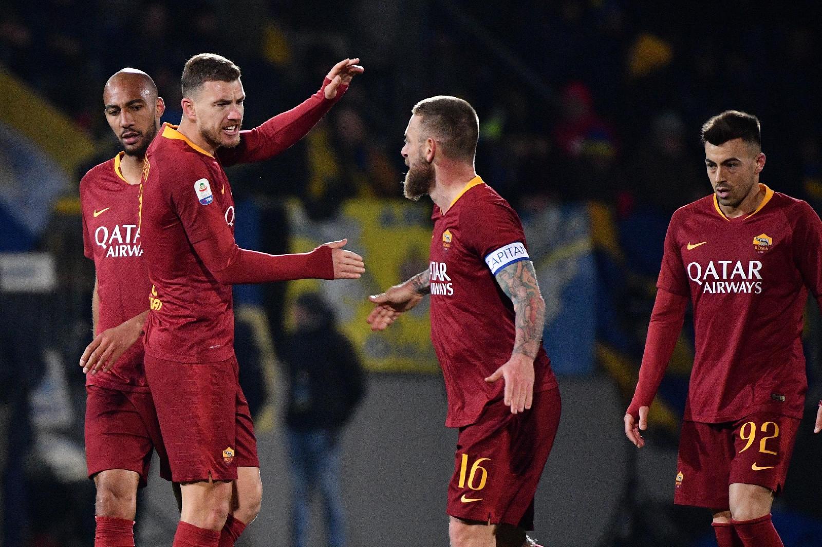 Dzeko si chiarisce con Daniele De Rossi, di LaPresse