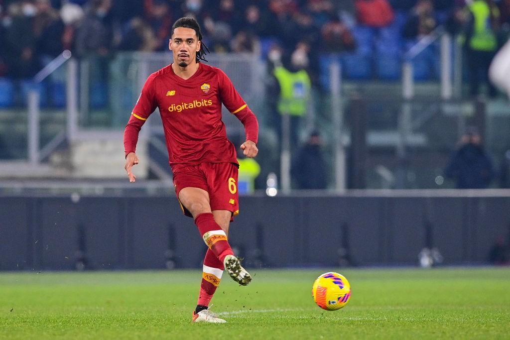 Il difensore giallorosso Chris Smalling (AS Roma via Getty Images)