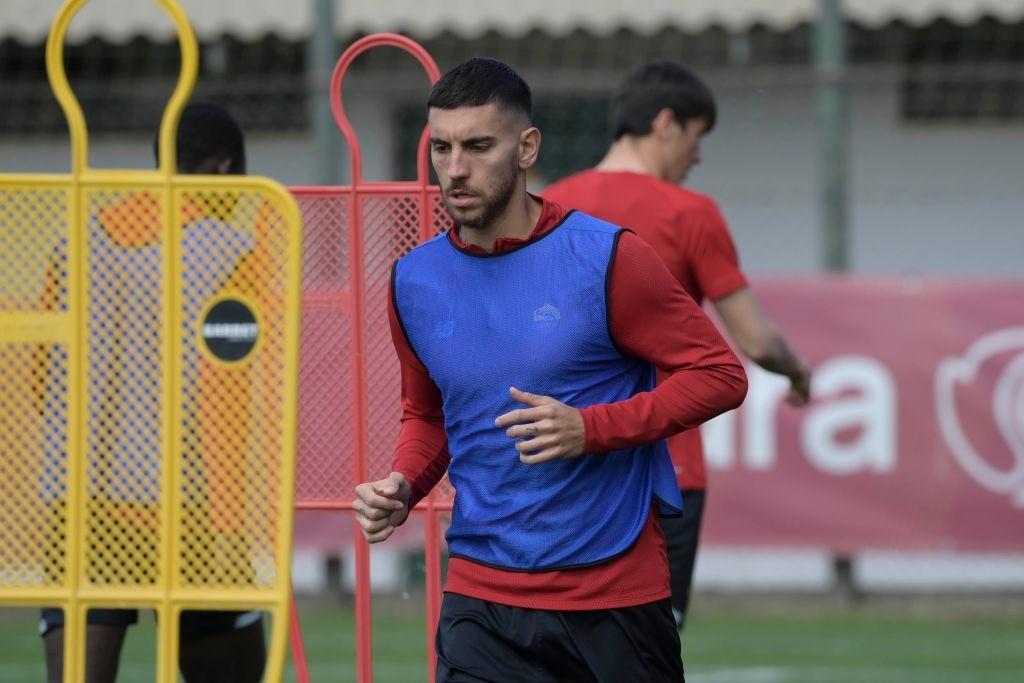 Pellegrini nella rifinitura pre Napoli-Roma (AS Roma via Getty Images)