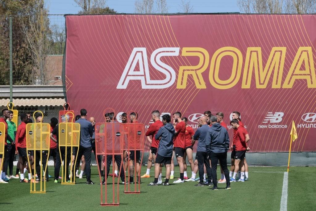 Pasqua di lavoro a Trigoria per i giallorossi (AS Roma via Getty Images)