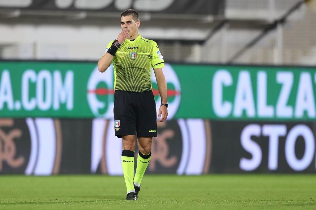 L'arbitro di Inter-Roma Simone Sozza (Getty Images)