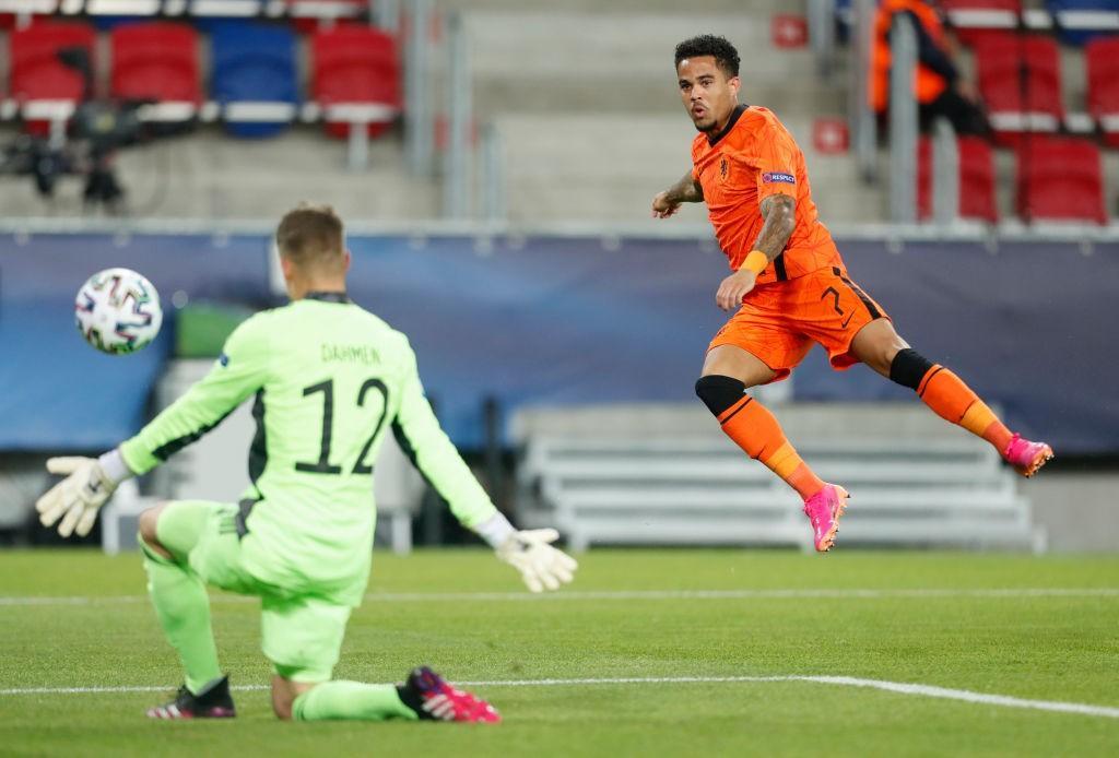 Justin Kluivert con la maglia dell'Olanda (Getty Images)