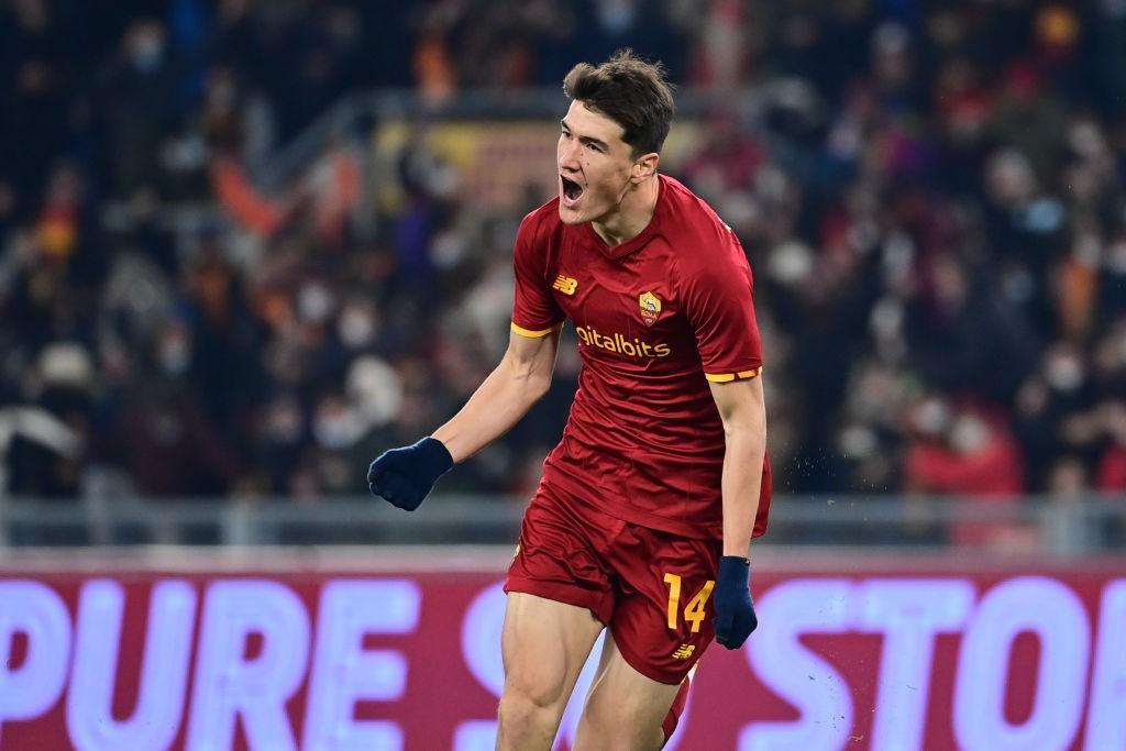 L'attaccante Eldor Shomurodov (AS Roma via Getty Images)