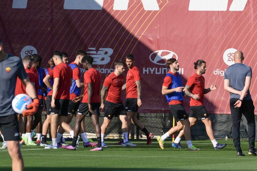 La Roma a Trigoria (Getty Images)