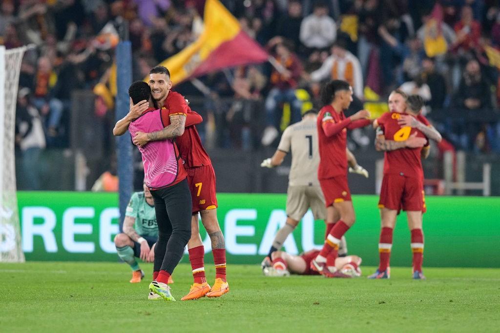 Lorenzo Pellegrini a fine gara (As Roma via Getty Images)