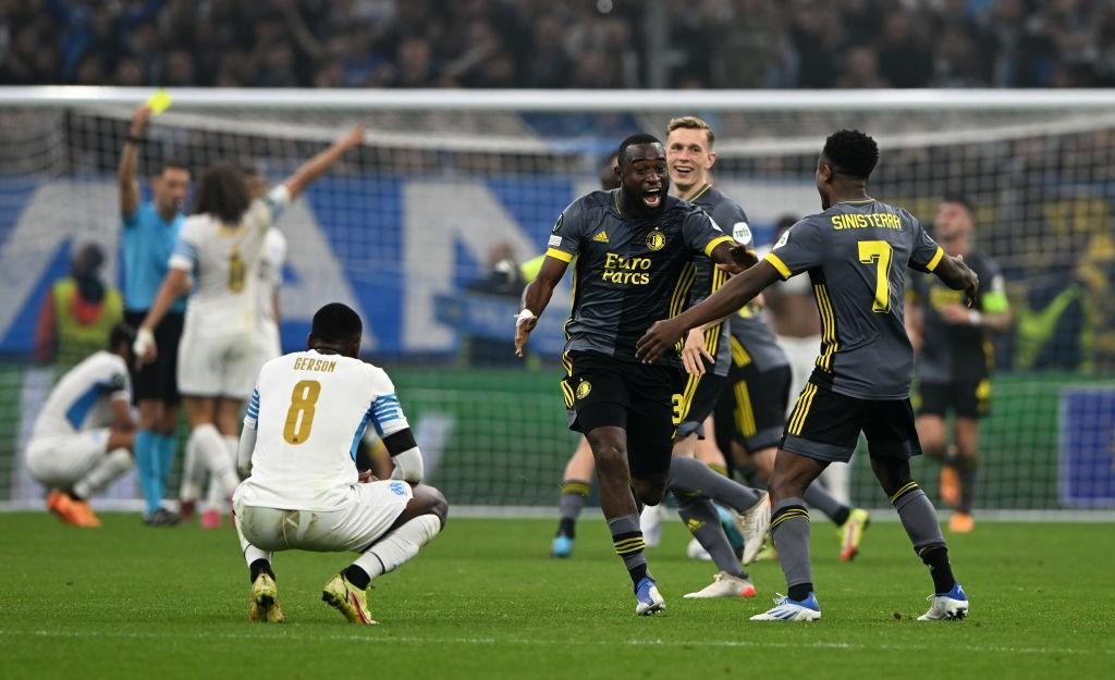 Il Feyenoord festeggia al Velodrome (Getty Images)